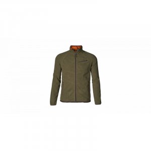 Bunda Seeland vantage reversible fleece, barva: zelená/reflexní oranžová, velikost: L