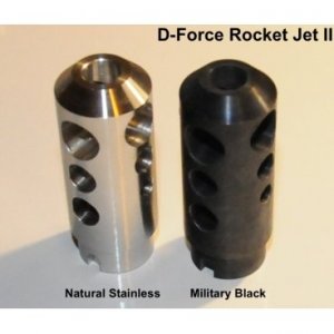 Kompenzátor D-Force, Rocket Jet II, pro pušky typu SA58, černý
