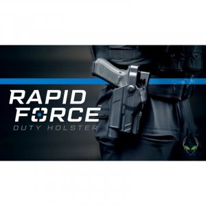 Pouzdro Alien Gear Holster, Rapid Force Duty, Glock 17, opaskové, RH, svítilna
