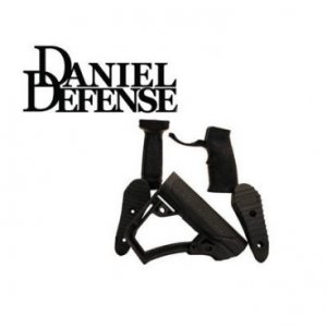 Sada Daniel Defense, pažbička, pažba, přední rukojeť pro pušky MSR-15, MilSpec, černá