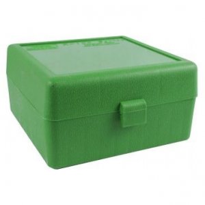 Krabička na náboje MTM Case Gard, pro řadu nábojů .22-250, .308W, .243W.. 100ks, zelená