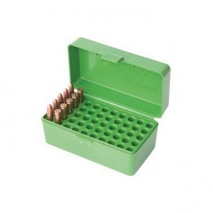 Krabička na náboje MTM Cases, ráže .22-250, .308Win atd., 50ks, zelená