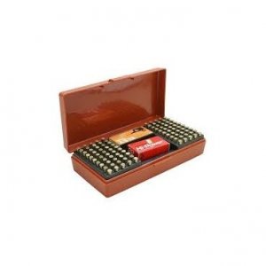 Krabička na náboje MTM Cases, .22, 100ks, barva: Rust