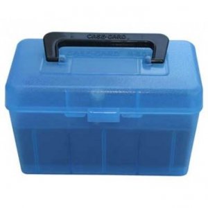 Krabička na náboje MTM Cases, 50ks kulových nábojů, modrá