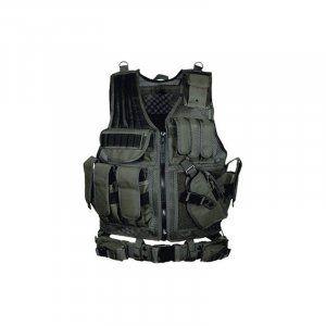 Taktická vesta UTG Pro, Law Enforcement Tactical Vest, na příslušenství, RH, černá