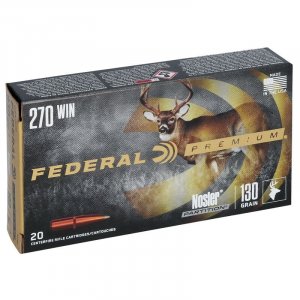 Náboj kulový Federal, Premium Vital-Shok, .270 Win., 130GR (8,4g), Nosler Partition