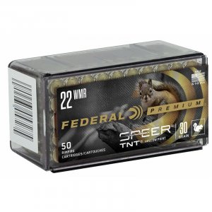 Náboj kulový Fedral, V-Shok, .22WMR, 30GR (1,9g), Speer TNT JHP