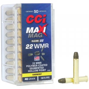 Náboj kulový CCI, MAXI-MAG Segmented, .22WMR, 46GR, SHP