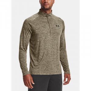 Tričko Under Armour, UA Tech 2.0 1/2 Zip-GRN, velikost: M, barva: zelená