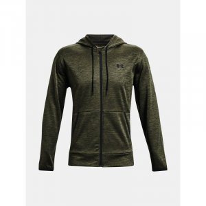 Mikina Under Armour, Armour Fleece FZ Hoodie-GRN, velikost: M, barva: zelená