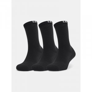Ponožky Under Armour, Core Crew 3PK-BLK, velikost: 40-42, barva: černá
