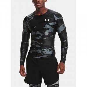 Kompresní tričko Under Armour, HG IsoChill Comp Print LS-BLK, velikost: M, barva: kamufláž