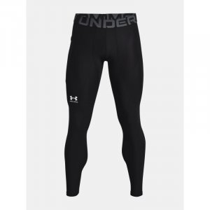 Kompresní legíny Under Armour, HG Armour Leggings-BLK, velikost: M, barva: černá