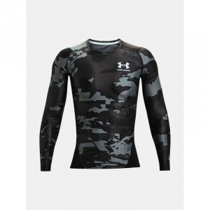 Kompresní tričko Under Armour HG IsoChill Comp Print LS, velikost: L, barva: černá
