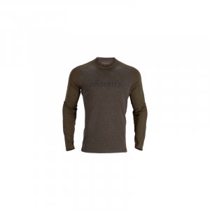 Tričko Härkila Metso L/S t-shirt, barva: zelená, velikost: M