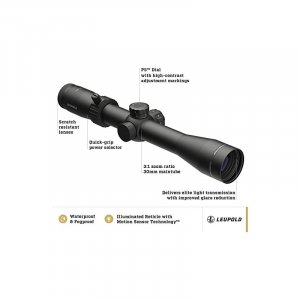 Puškohled Leupold, Mark 3HD, 4-12x40, osvětlený FireDot TMR, 30mm tubus, černý