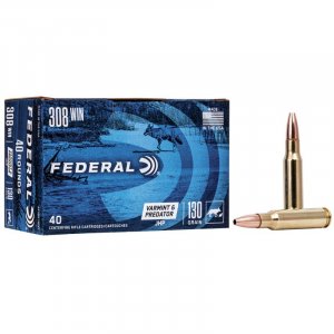 Náboj kulový Federal, Varmint/ Predator, .308 Win., 130GR (8,4g), JHP