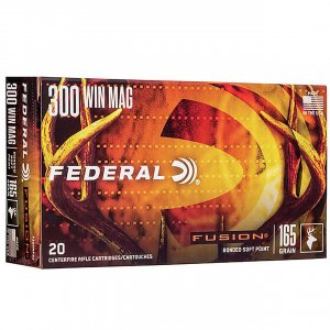 Náboj kulový Federal, Fusion, .300 Win.Mag., 165GR (10,6g), Bonded Soft Point