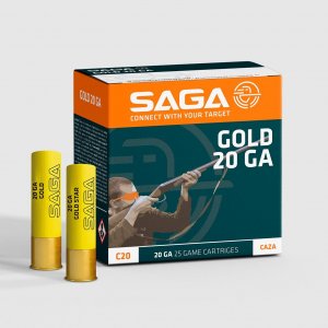 Náboj brokový SAGA, GOLD 20, 20x70mm, brok č. 3 (3,5mm), 28g