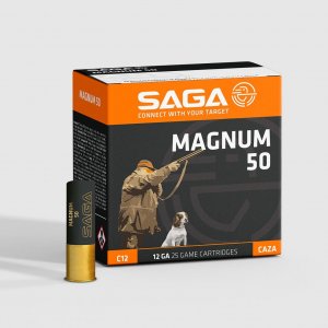 Náboj brokový SAGA, MAGNUM 50, 12x76mm, brok 4mm/ 1, 50g