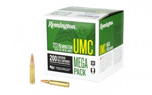 Náboj kulový Remington, UMC, .223 Rem, 55GR, FMJ, Mega Pack, 200ks v balení