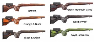 Pažba GRS Riflestocks, Hunter Light, pro Blaser R8 Professional, černo/zelená