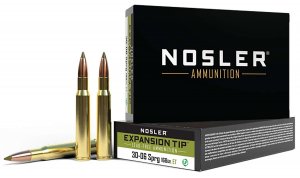 Náboj kulový Nosler, E-Tip, .30-06 Sprg., 168GR (10,8g), E-Tip