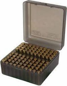 Krabička na náboje MTM Cases, .22-250 Rem, .243 Win, .308 Win.,100ks, kouřová