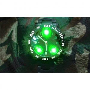 Hodinky Ledwave, Military Watch, Night Eyes, modré LED