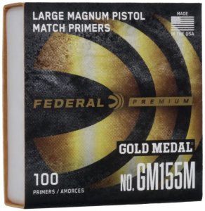 Zápalka Federal Gold Medal, #GM155M, velká pistolová magnum Match