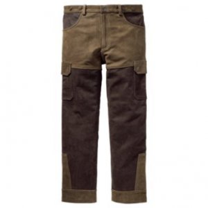 Kožené kalhoty Wildgame, vel.: 64, barva: zeleno-hnědé
