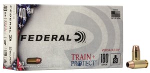 Náboj kulový Federal, Train + Protect, .40 SW, 180GR (11,6g), VHP