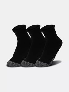 Ponožky Under Armour UA Heatgear Quarter, 3 ks v balení, velikost: M, barva: černá