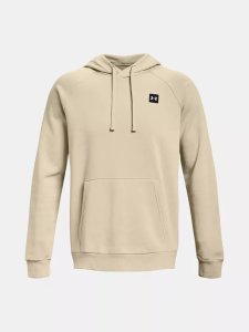 Mikina Under Armour UA Rival Fleece Hoodie, velikost: XXL, barva: hnědá