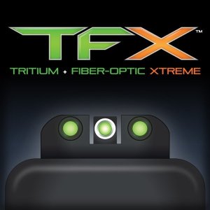 Mířidla Truglo, TFX, Tritium + Fiber Optics, pro pistole Glock, vysoké, extrémně odolná!