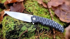 Zavírací nůž Dachs Knives, Sulis, černo-šedý, klip