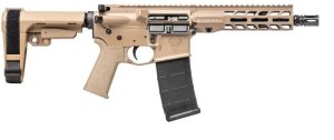 Puška sam. Stag Arms, Mod: STAG 15 Tactical SBR, Ráže: .300 AAC Blackout, hl: 8", FDE CRKT