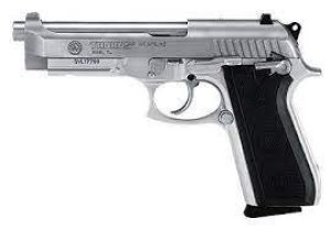 Pistole samonab. Taurus, Mod.: PT-92, Ráže: 9mm Luger, hl.: 5" (127mm), 17+1 ran, nerez