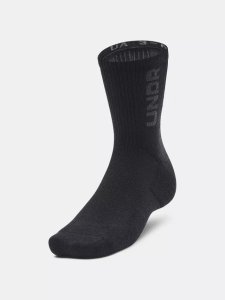 Ponožky Under Armour UA 3-Maker 3pk Mid-Crew, barva: černá, velikost: L