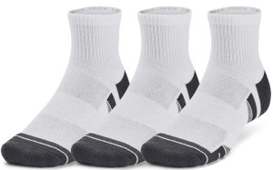 Ponožky Under Armour Perfromance Tech Quarter (3 páry), barva: bílí/černá, velikost: L
