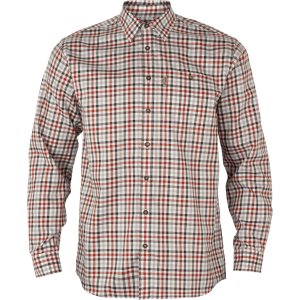 Košile Härkila Milford skjorte, barva: červená/bíla, velikost: 4XL