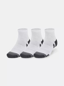 Ponožky Under Armour UA Performance Cotton Qtr 3 kusy v balení, barva: bílá, velikost: L