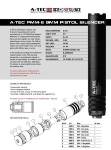 Šroubení A-TEC, pro tlumiče PMM-6, závit M12x07,5