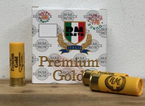 Náboj brokový Romana Munizioni, Premium Gold, 12x70mm, brok 2,4mm (7 1/2), 24g