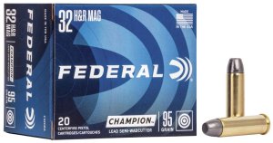 Náboj kulový Federal, Champion, .32 HaR Mag., 98GR (6,35g), Semi Wadcutter