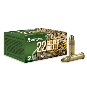 Náboj kulový Remington, Golden Bullet HP, .22LR, 36GR (2,33g), poměděná HP, balení 225ks