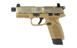 Pistole sam. FN America, Model: 502 Tactical, Ráže: .22LR, hl.: 4,6" (117mm), FDE