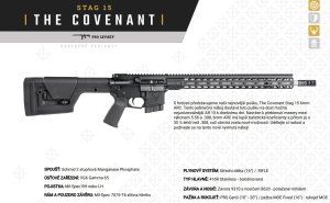 Puška sam. Stag Arms, Mod: STAG 15 Covenant, Ráže: 6mm ARC, hl.: 20", černá