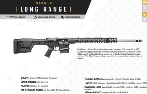 Puška sam. Stag Arms, Mod: STAG 10 Long Range, Ráže: .308 Win, hl.: 20", černá