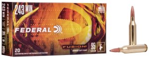 Náboj kulový Federal, Fusion, .243 Win., 95GR (6,10g), Fusion